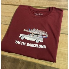 Camiseta Manga Corta Tactic Surf Wagon Granate