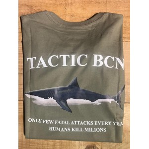 Camiseta Manga Corta Tactic Shark VERDE