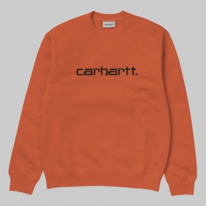 sudadera carhartt naranja