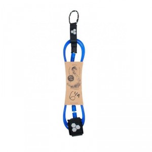 LEASH SURF CHANNEL ISLAND DANE STANDARD L BLUE 6 1/4