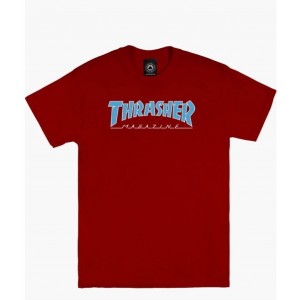 CAMISETA THRASHER OUTLINED RED